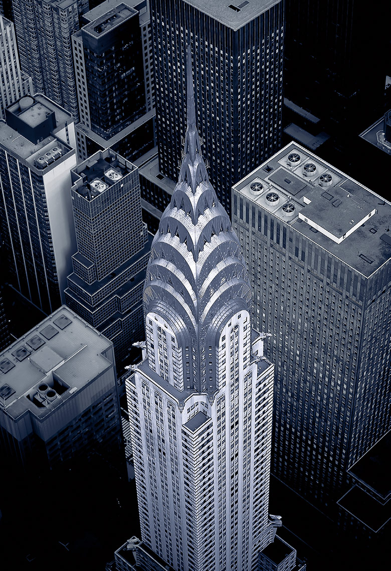 Aerial View Of The Chrysler Building, New York Postcard