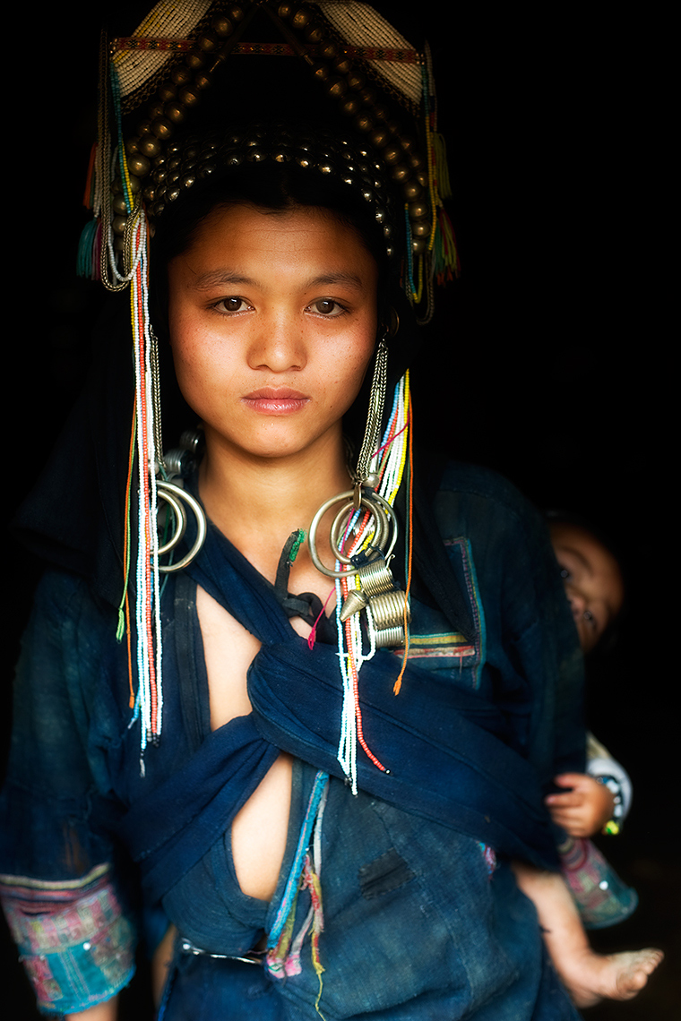 akha tribe woman, Phongsali, Laos. Photo © Konstantino Hatzisarros 2013