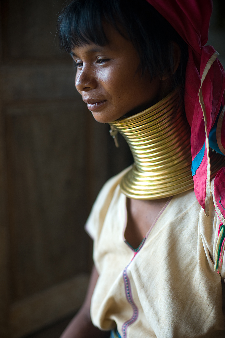 padaung tribe woman, Loikaw, Burma (Myanmar)