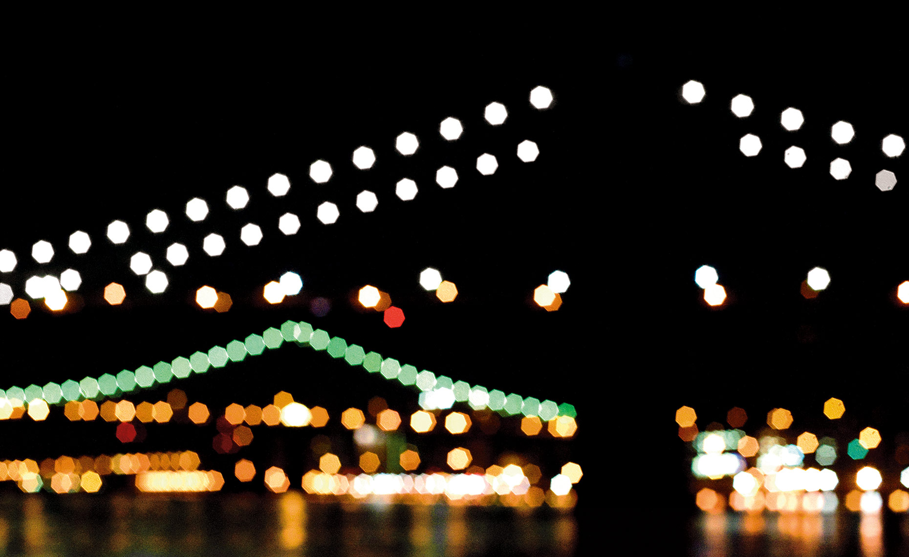 Brooklyn and Manhattan Bridge Lights NY Postcard
