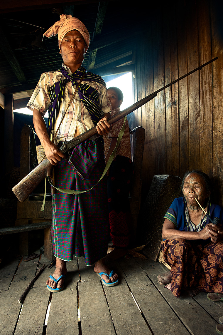 Chin Tribe Man, Chin State, Burma