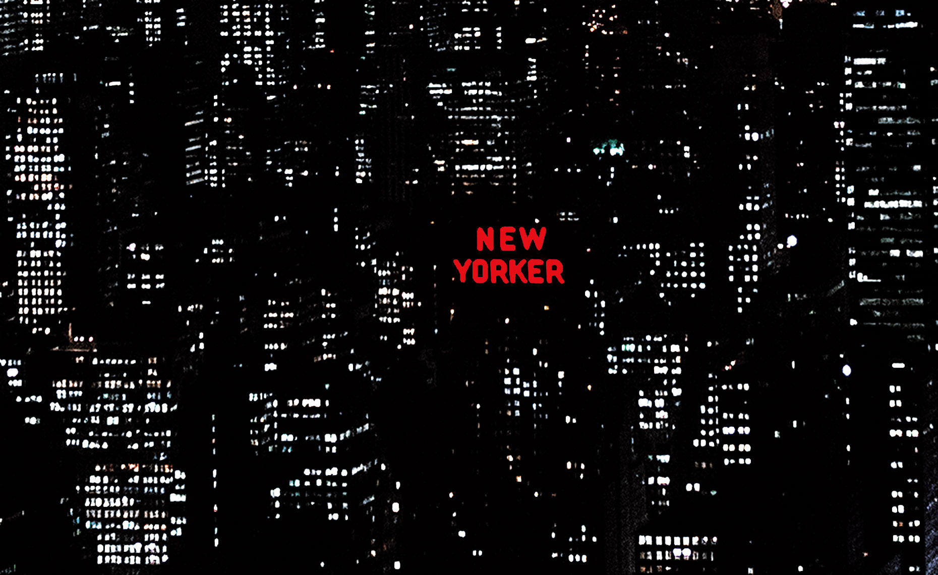 Midtown Lights at Night, NY Postcard