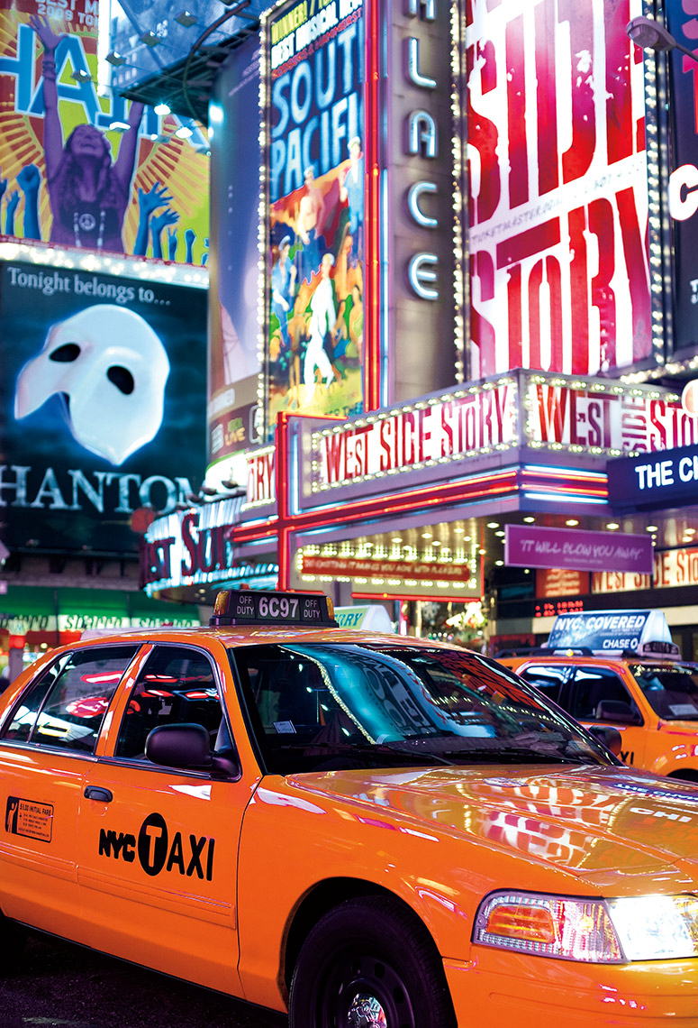 Times Square Taxi, NY Postcard