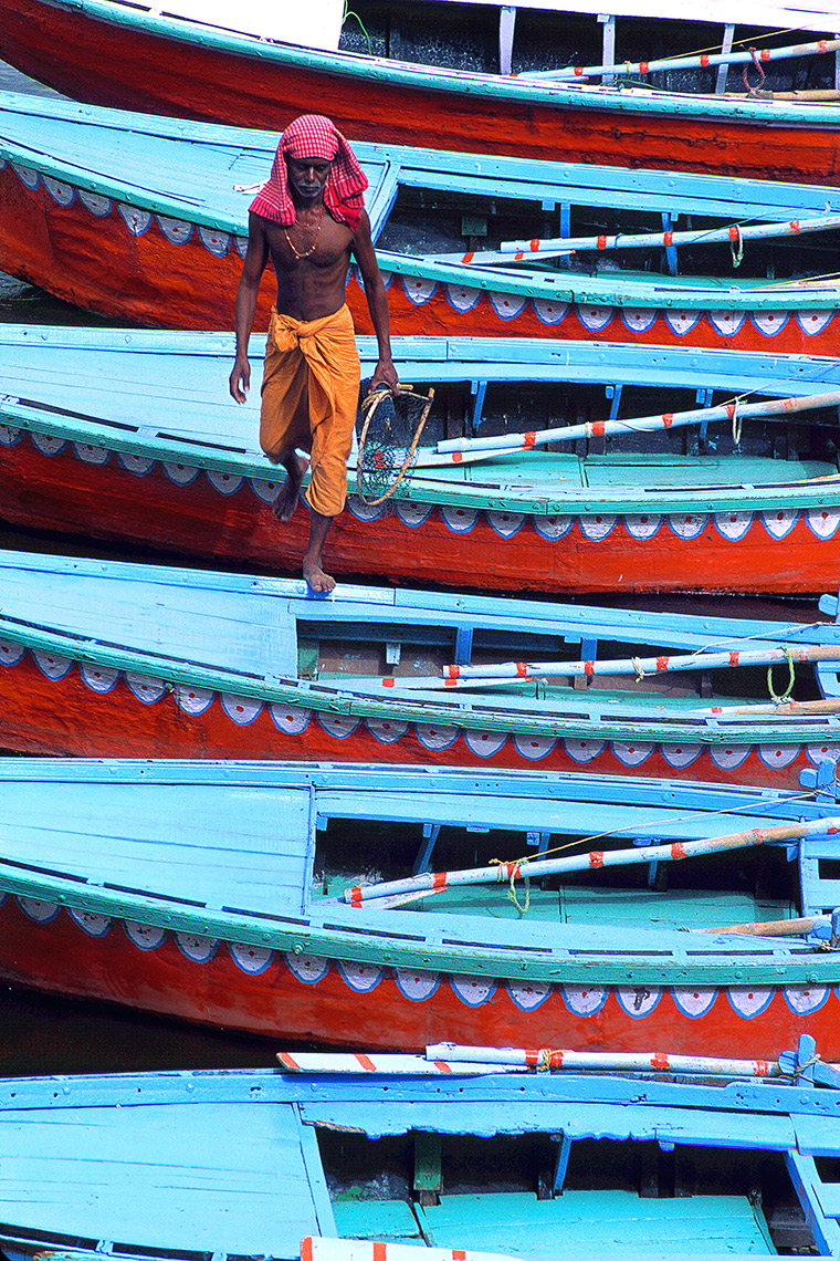 Boatman In Varanasi, India